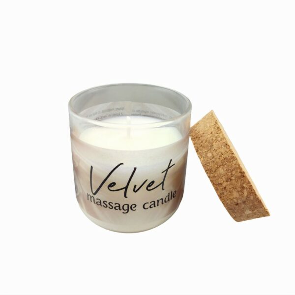 Scented massage candle oil velvet made for wellness spa, massage salons