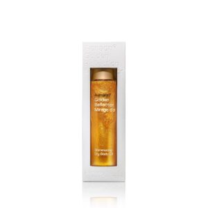 Golden Reflection Shimmering Dry Oil by Aenaon a premium organic skincare oil 100 ml designed for women and spa professionals, offering deep hydration, a luminous shimmer, and a touch of indulgence with natural ingredients for a radiant glow.