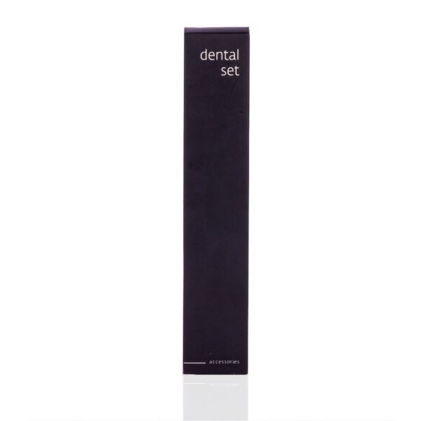 Minimalist black boxed dental set featuring sleek packaging – a premium hotel accessory ideal for modern guest amenities and luxury hotel toiletries.