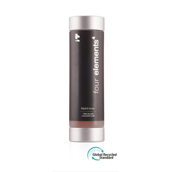 Four Elements 300ml liquid soap in a stylish press dispenser, enriched with seaweed mint extracts, perfect for hotel amenities and luxury hotel toiletries.